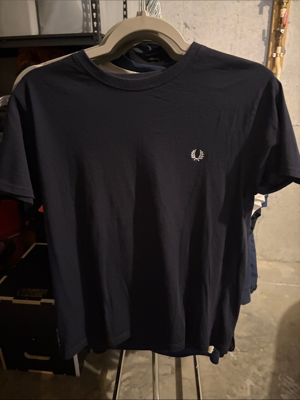 Fred Perry Navy Short Sleeve Logo Tee